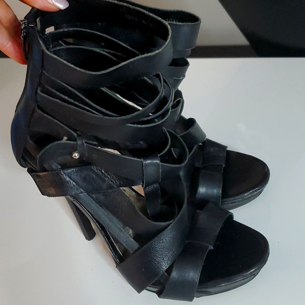 Strappy heels